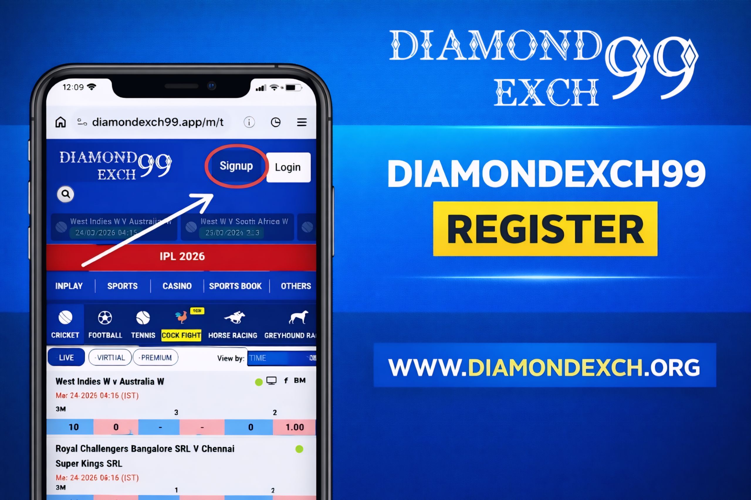 DiamondExch99 Signup - Get Your DiamondExch99 Official ID Today